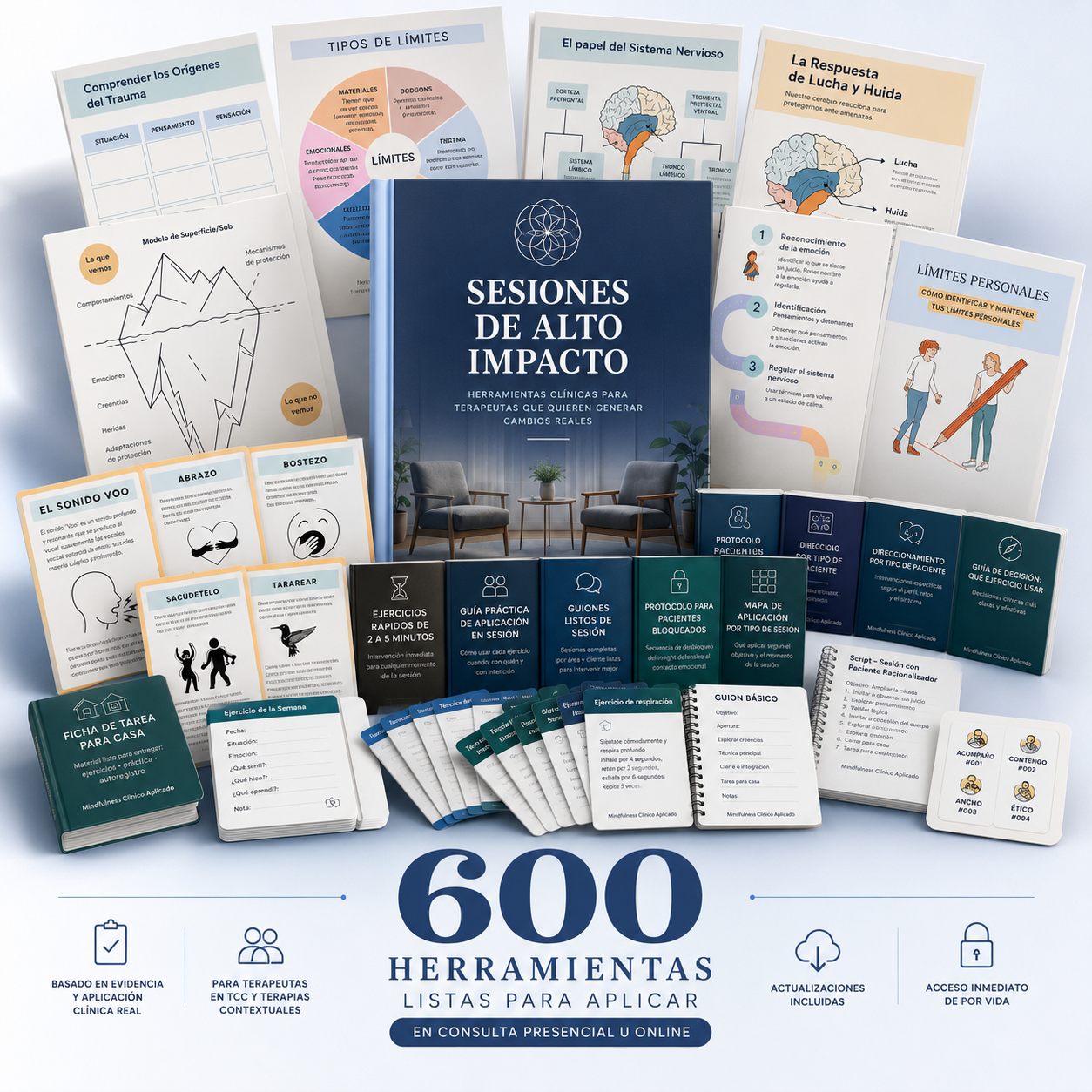Método Sesiones de Alto impacto - 600 Herramientas Terapéuticas